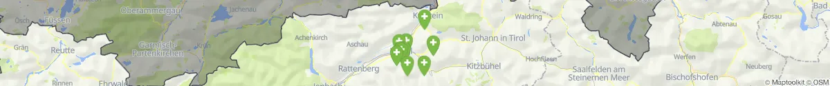 Map view for Pharmacies emergency services nearby Bad Häring (Kufstein, Tirol)